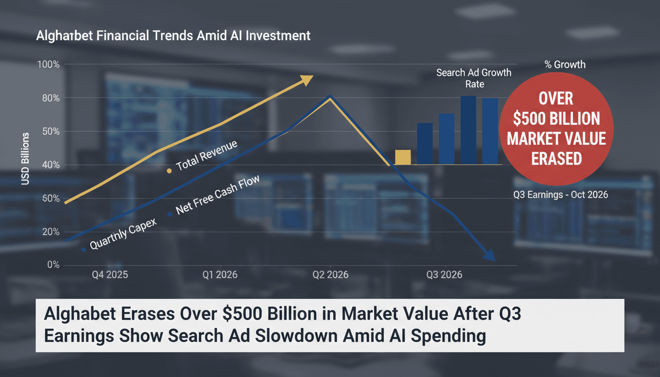 Alphabet Erases Over $500 Billion in Market Value After Q3 Earnings Show Search Ad Slowdown Amid AI Spending