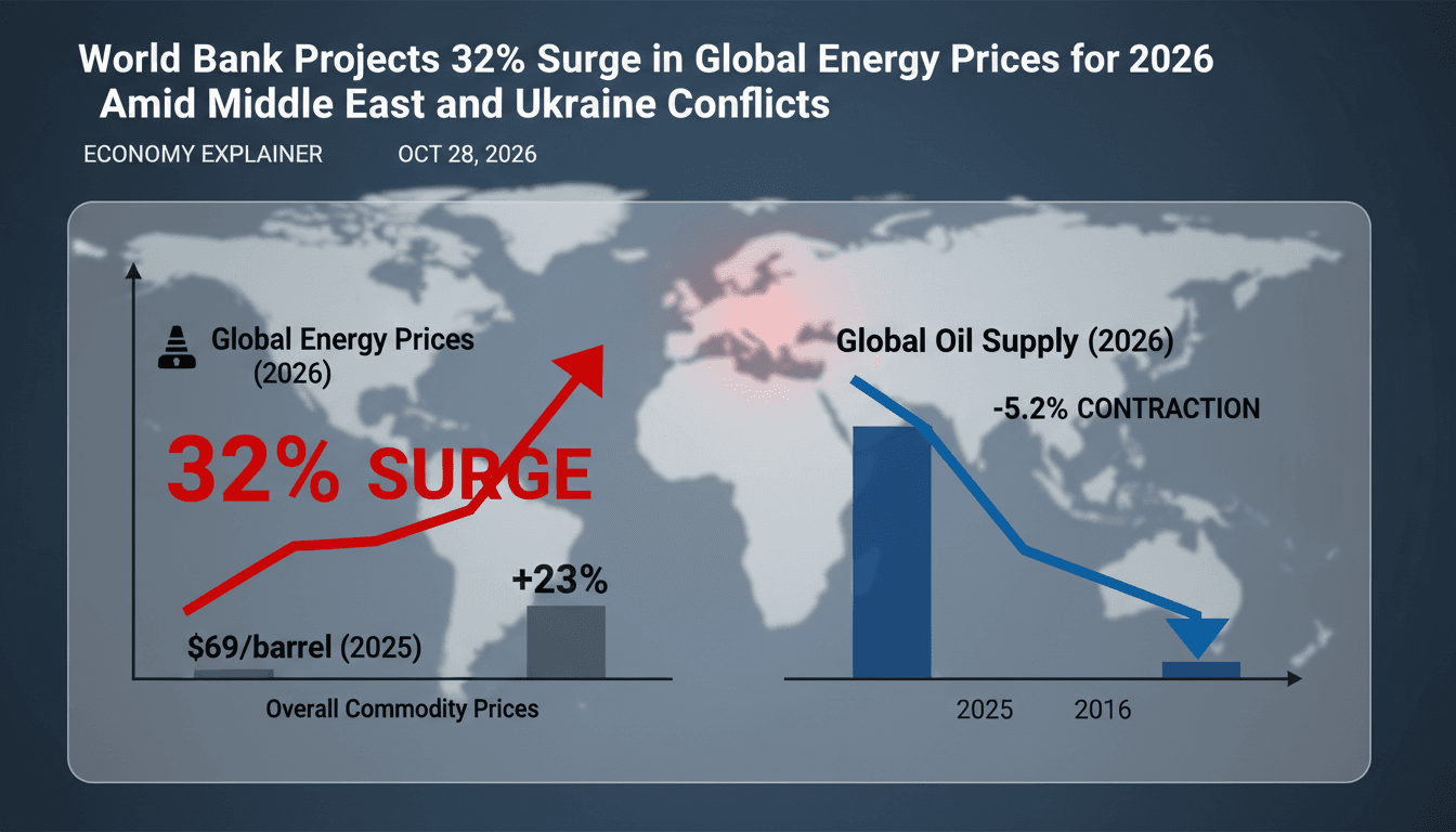 World Bank Projects 32% Surge in Global Energy Prices for 2026 Amid Middle East and Ukraine Conflicts