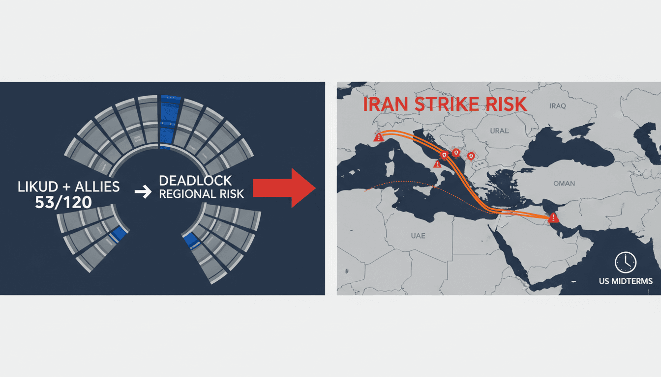 Netanyahu Bloc Falls Short of Majority as Israeli Election Raises Renewed Iran Strike Risk