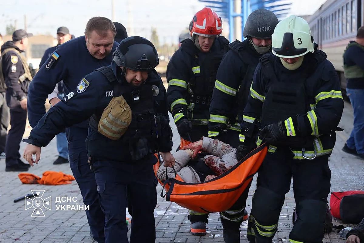 Russian Jet-Powered Drone Strike on Dnipro Railway Station Kills 14 Civilians