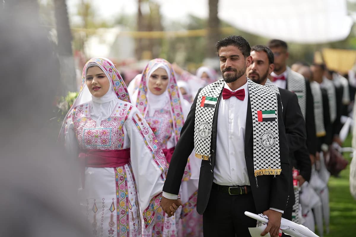 Mass wedding in Gaza unites 300 couples amid ongoing challenges
