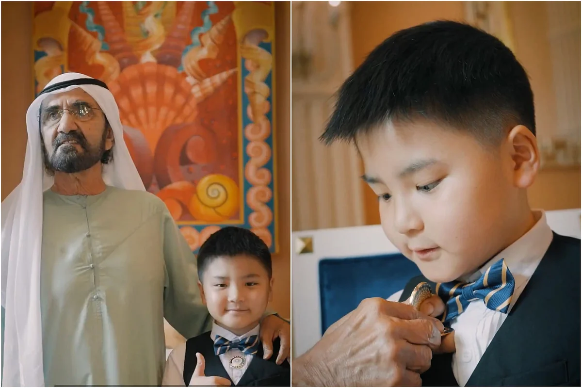 Sheikh Mohammed bin Rashid Al Maktoum meets nine-year-old boy who wrote him a letter about Dubai