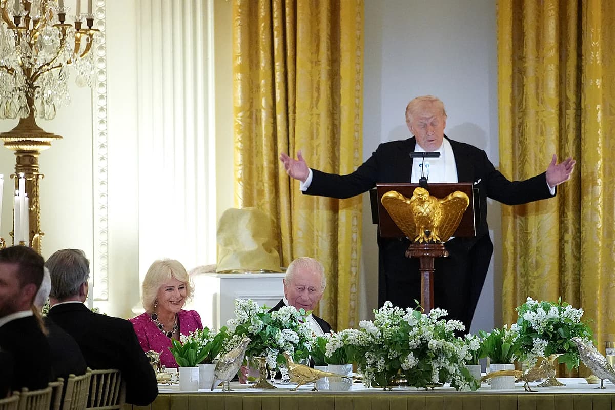 Trump Claims Military Victory Over Iran During State Dinner with King Charles III