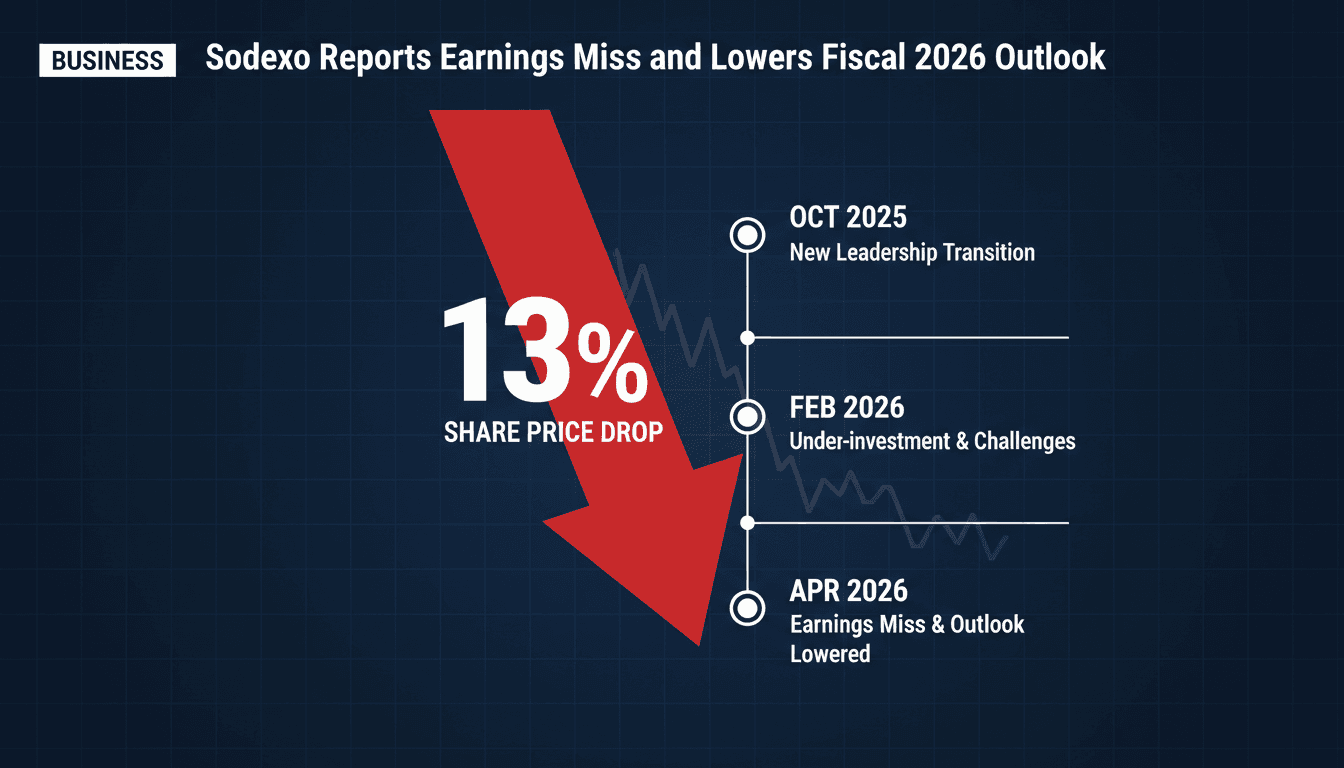 Sodexo Reports Earnings Miss and Lowers Fiscal 2026 Outlook