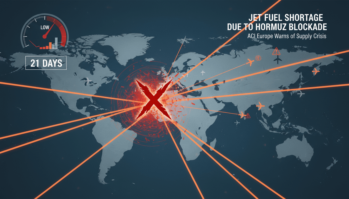 ACI Europe Warns of Jet Fuel Shortage Due to Hormuz Blockade