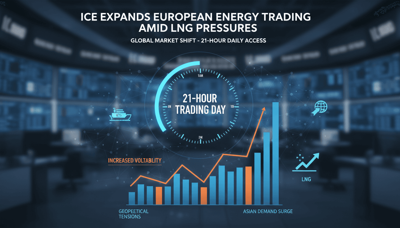 ICE Expands European Gas and Power Trading Hours to 21 Daily Amid LNG Market Pressures