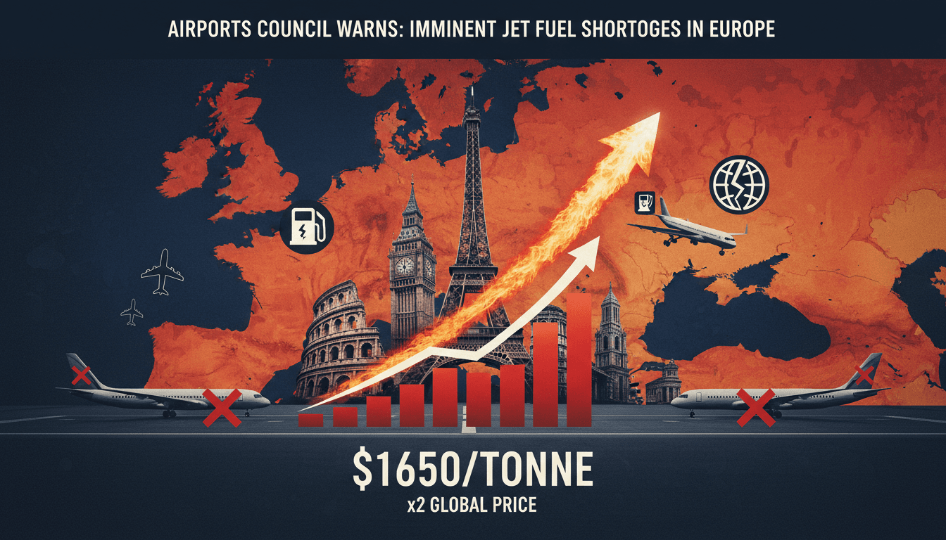 Airports Council Warns of Imminent Jet Fuel Shortages in Europe