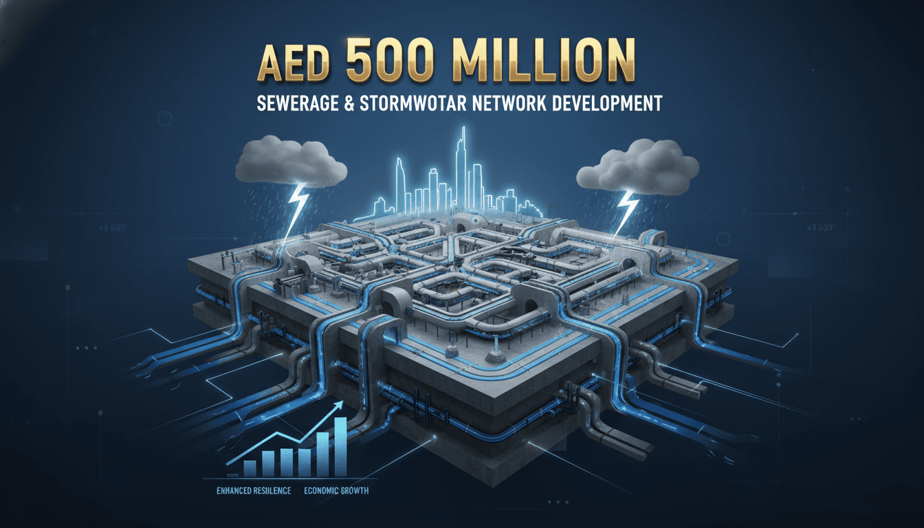 Dubai Municipality Completes First Phase of AED 500 Million Sewerage and Stormwater Network Development Project