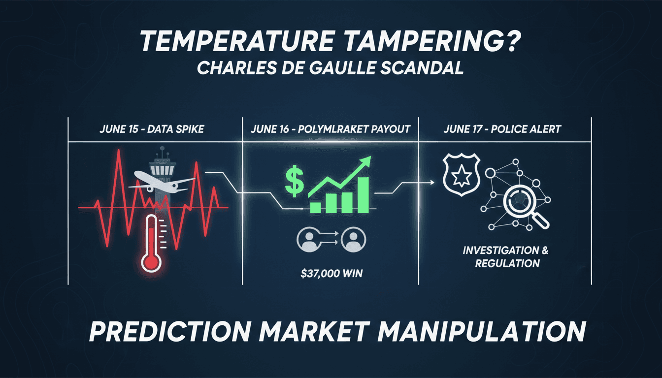 Suspicious Temperature Data at Charles de Gaulle Airport Triggers Investigation into Prediction Market Manipulation