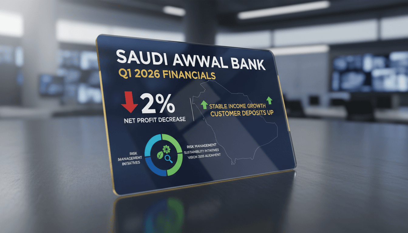 Saudi Awwal Bank reports slight decline in Q1 2026 net profit amid stable income growth