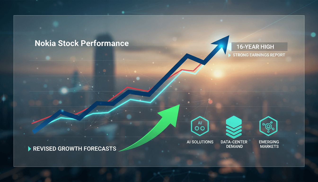 Nokia's stock reaches 16-year high following strong earnings report