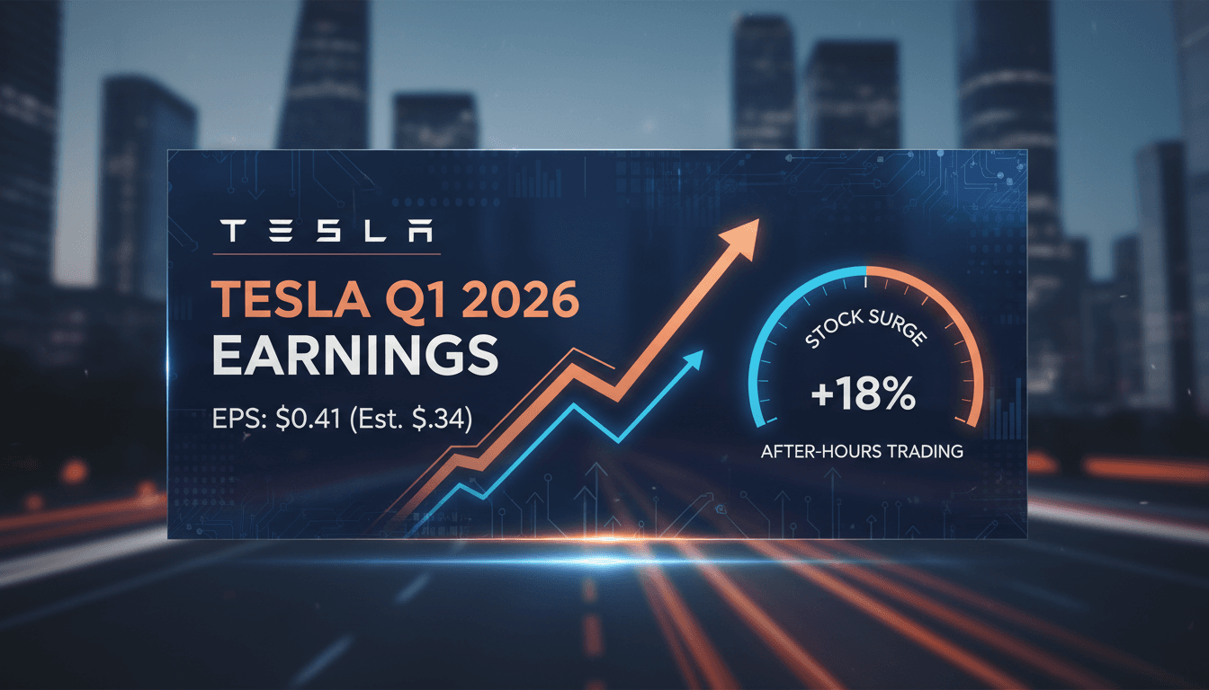 Tesla's Q1 2026 Earnings Exceed Expectations Driving Stock Surge