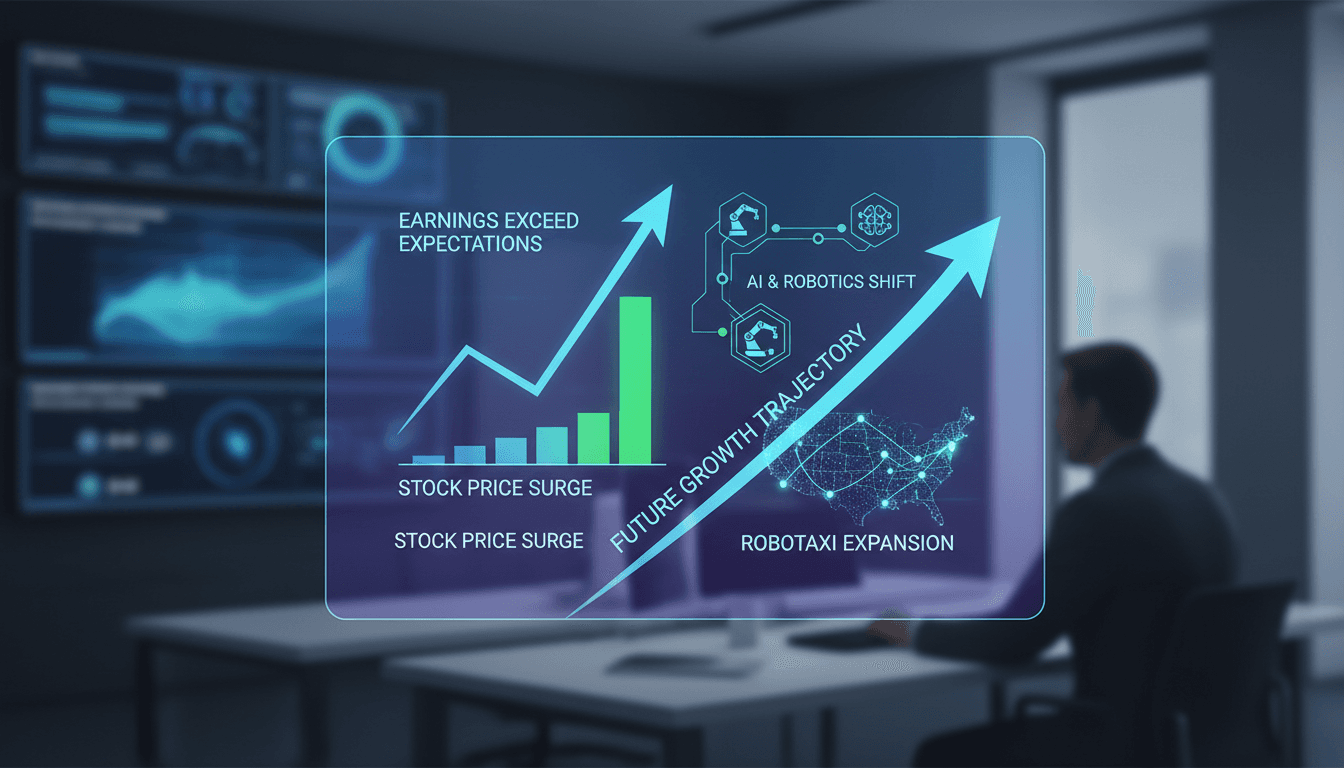 Tesla reports better-than-expected earnings and shifts focus to AI and robotics
