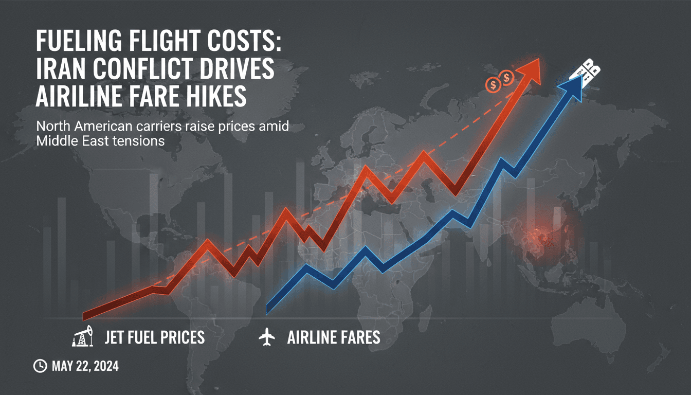 Airlines in North America raise fares amid rising jet fuel prices linked to Iran conflict