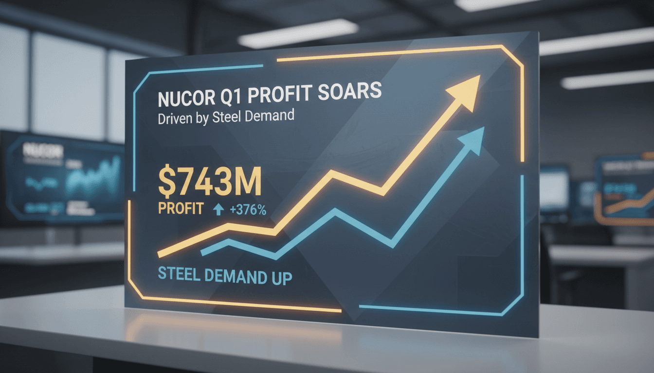 Nucor Corporation reports record first-quarter profit driven by steel demand