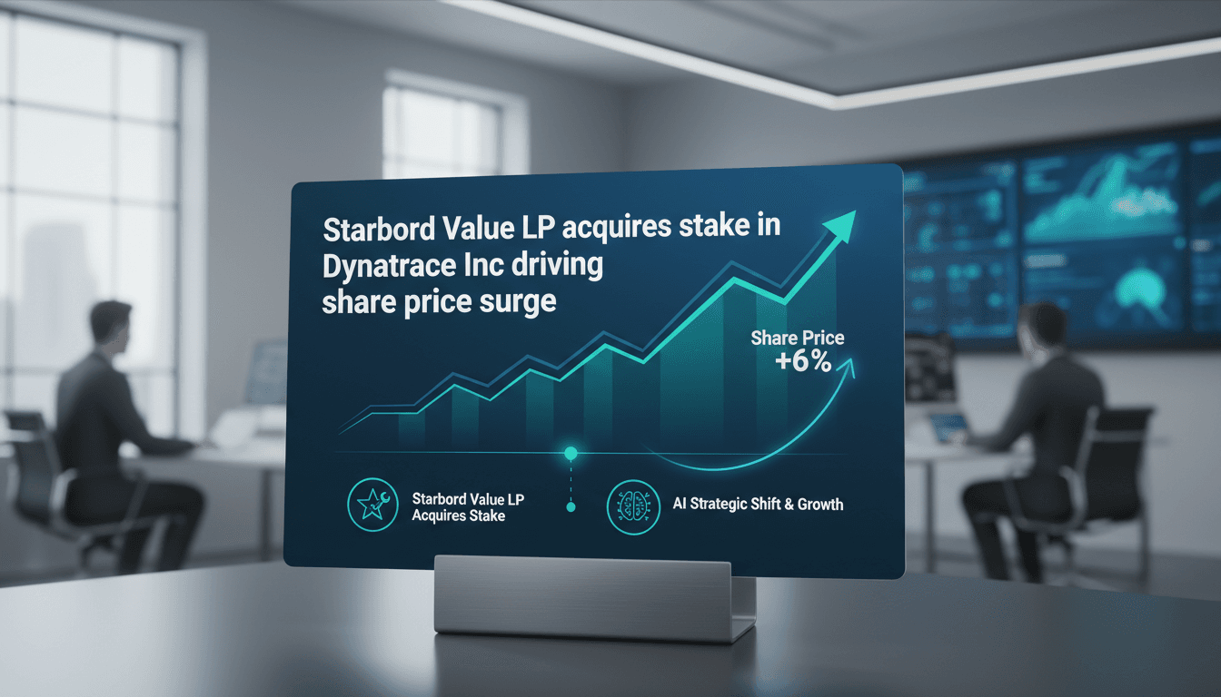 Starboard Value LP acquires stake in Dynatrace Inc driving share price surge