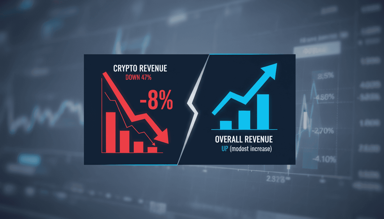 Robinhood's quarterly earnings miss leads to 8% stock drop amid declining crypto revenue