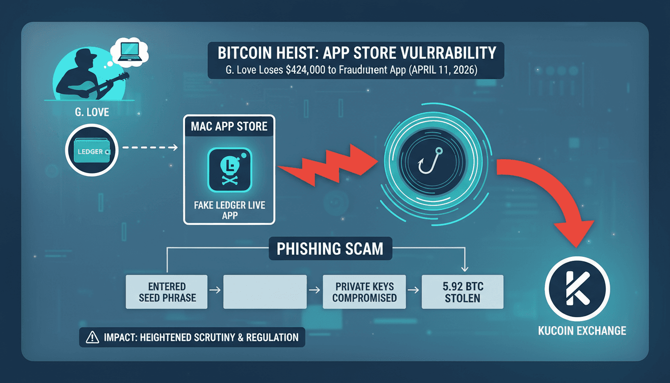 Musician G. Love Loses 5.92 BTC to Fraudulent Ledger Live App on Mac App Store