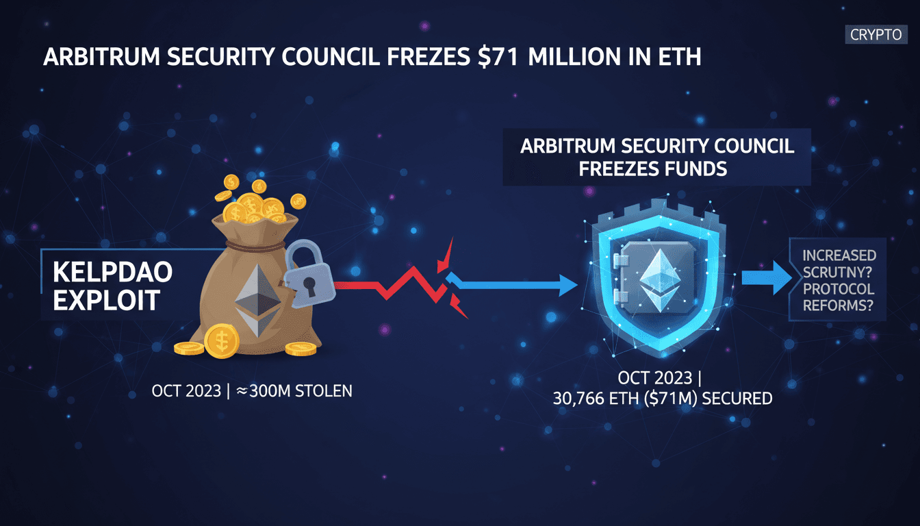 Arbitrum Security Council Freezes $71 Million in ETH Following KelpDAO Exploit