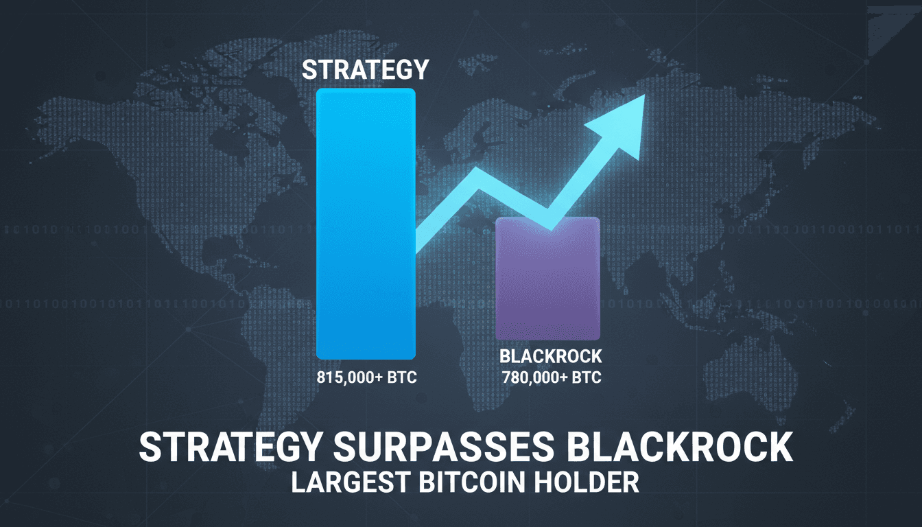 Strategy Surpasses BlackRock as Largest Bitcoin Holder