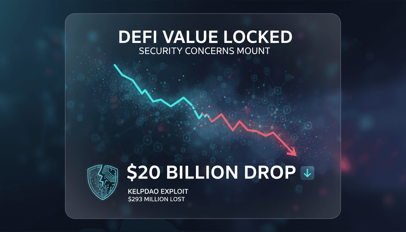 KelpDAO exploit triggers $20 billion drop in DeFi value locked