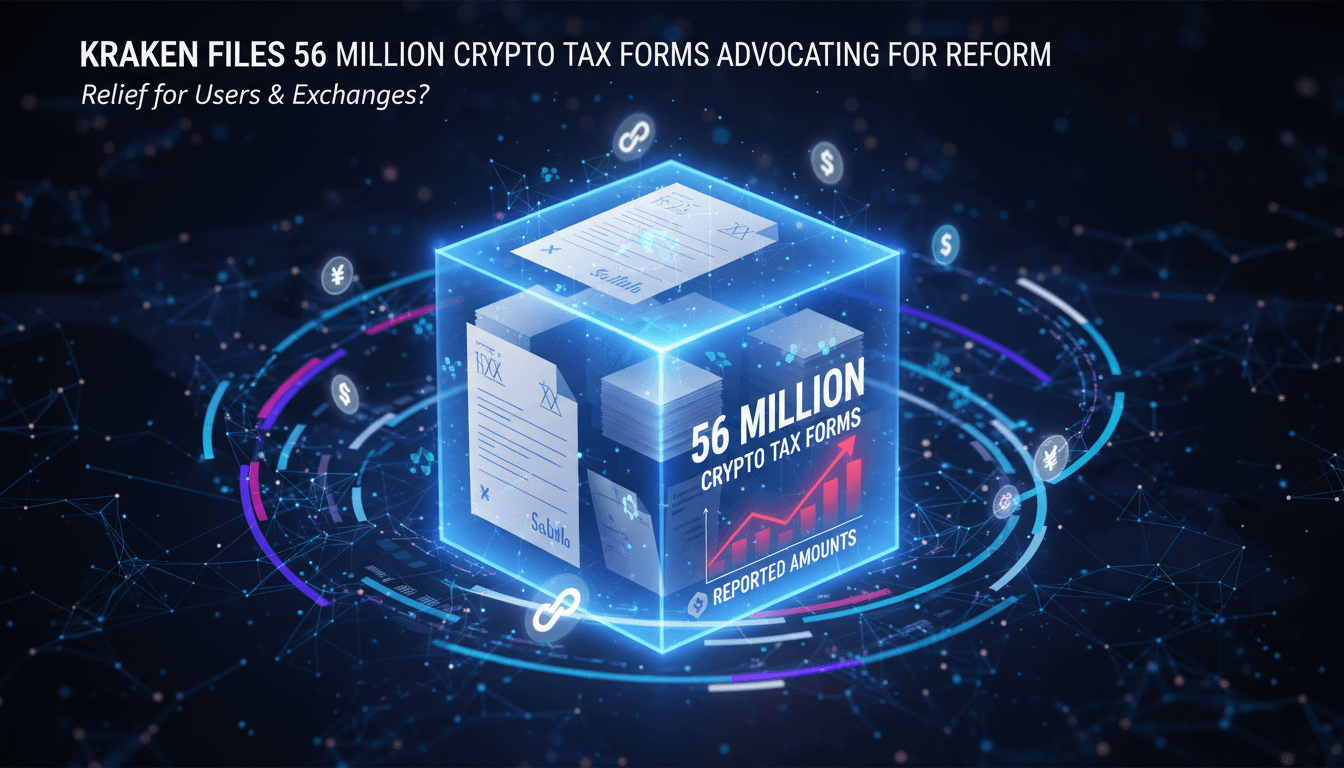 Kraken Files 56 Million Crypto Tax Forms Advocating for Reform