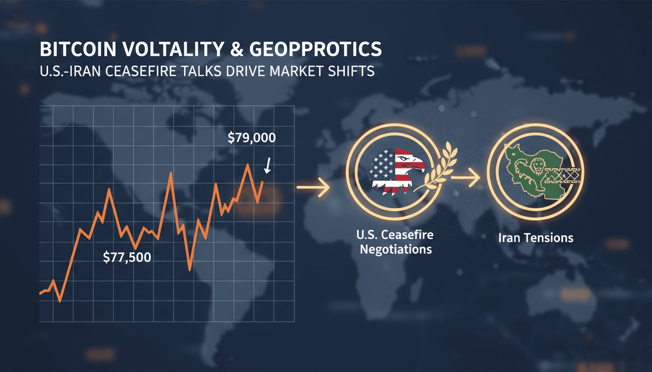 Bitcoin price volatility linked to U.S.-Iran ceasefire negotiations