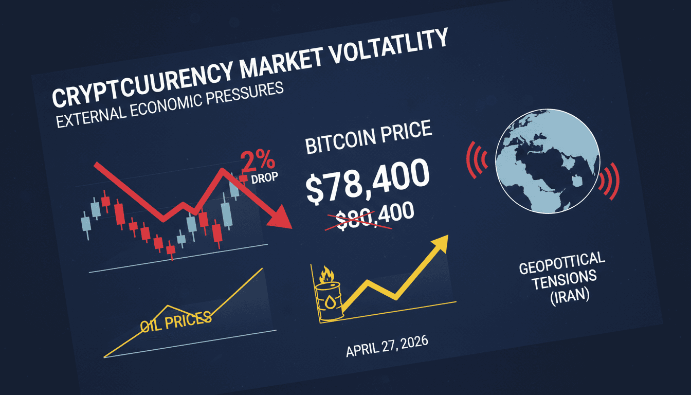 Bitcoin volatility spikes amid rising oil prices and geopolitical tensions