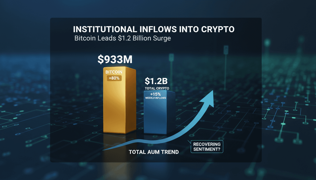 Institutional Inflows into Cryptocurrency Reach $1.2 Billion Led by Bitcoin