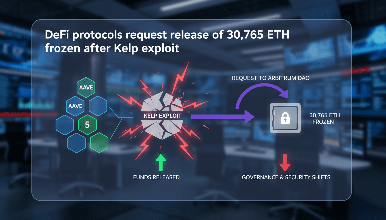 DeFi protocols request release of 30,765 ETH frozen after Kelp exploit