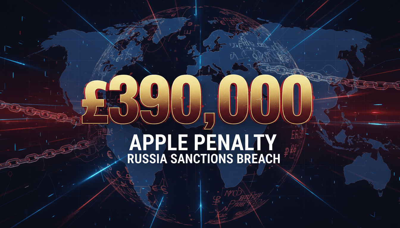 UK imposes £390,000 penalty on Apple for breaching Russia sanctions