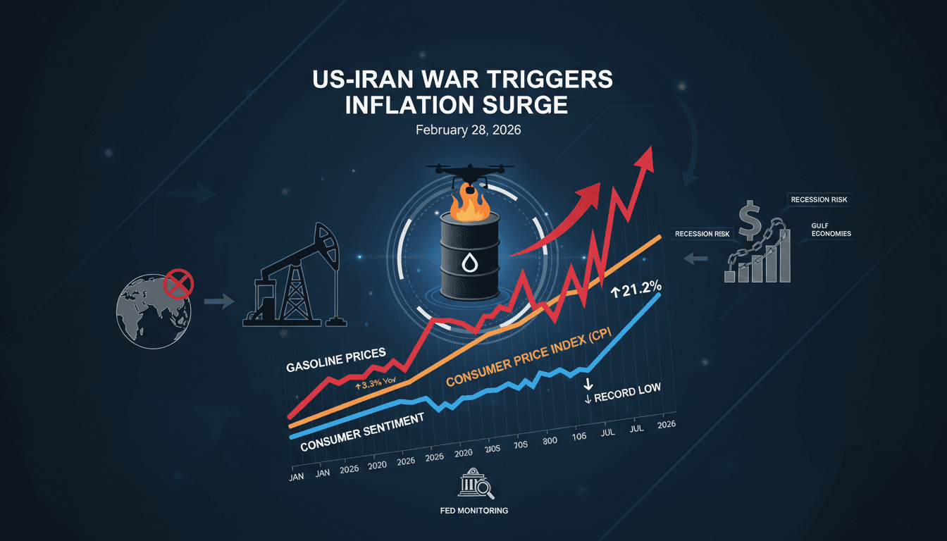 US-Iran War Triggers Inflation Surge and Record Low Consumer Sentiment