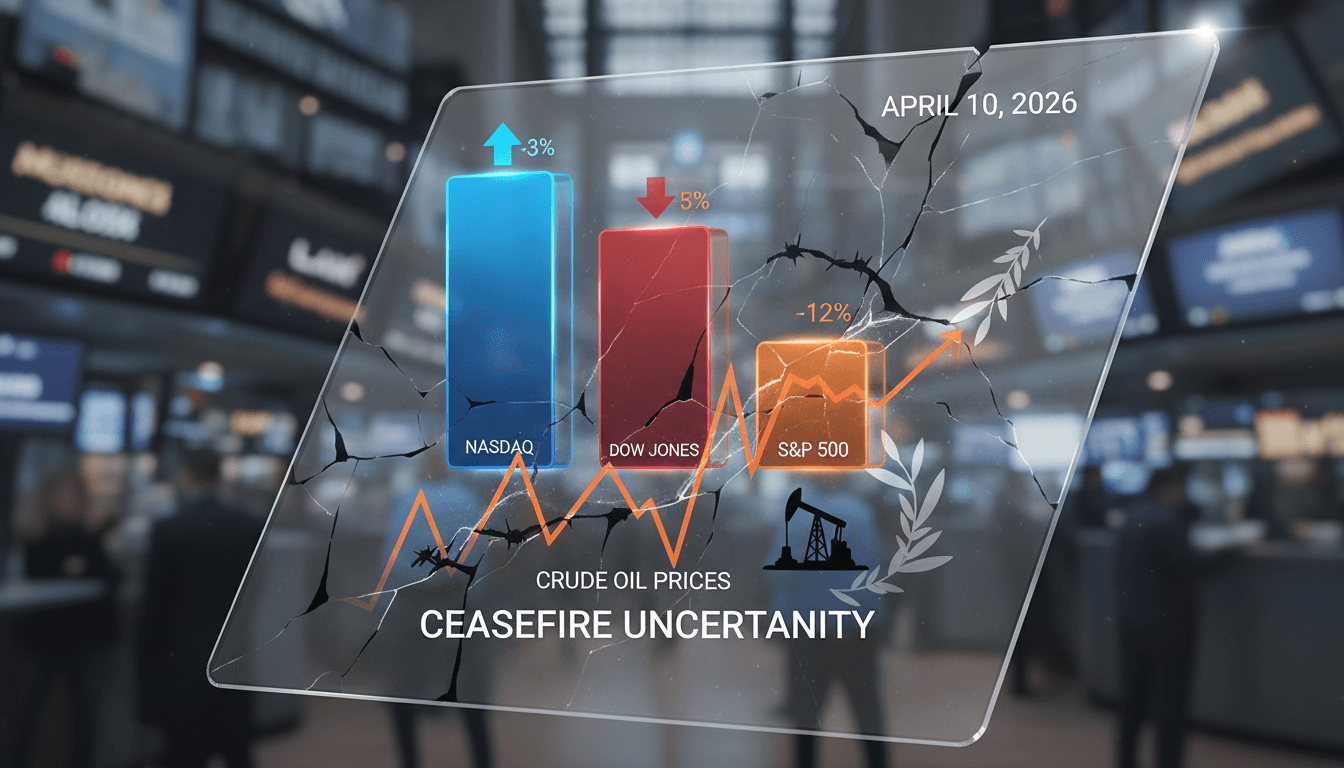 Wall Street Shows Mixed Performance Amid Oil Price Pressures and US-Iran Ceasefire Uncertainty