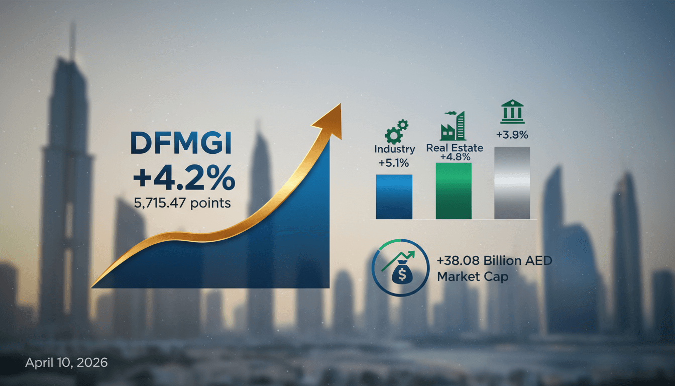 Dubai Financial Market General Index Surges 4.2% Amid Sector Gains