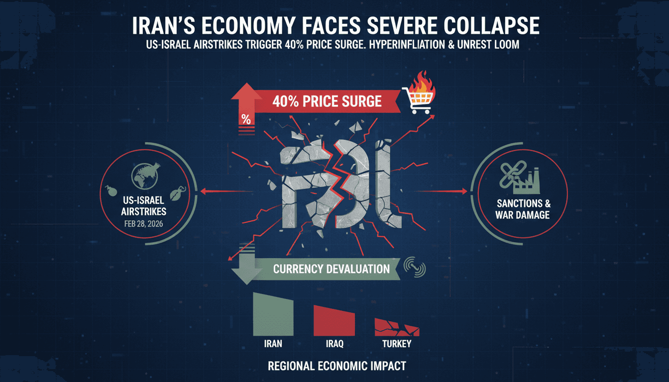 Iran's economy faces severe collapse following US-Israel airstrikes