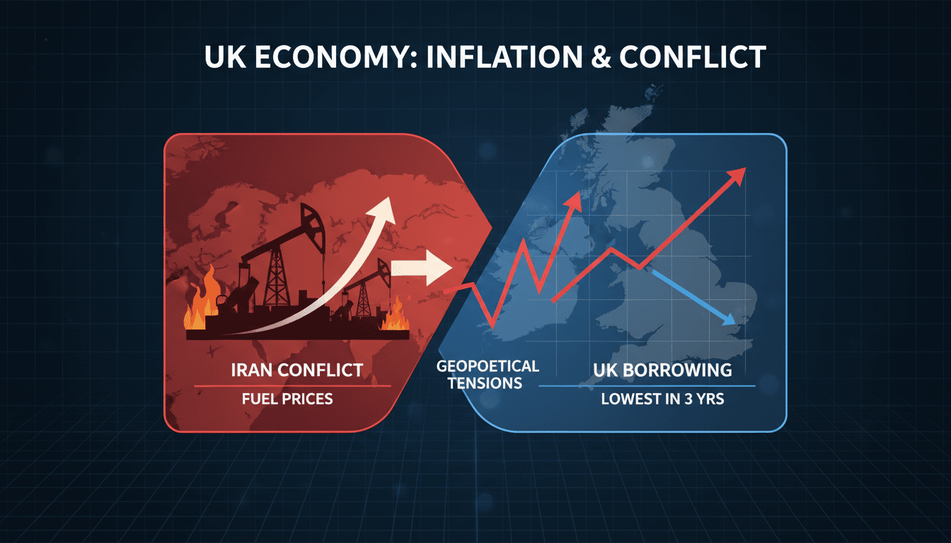 UK reports lowest borrowing levels in three years amid rising inflation concerns linked to Iran conflict