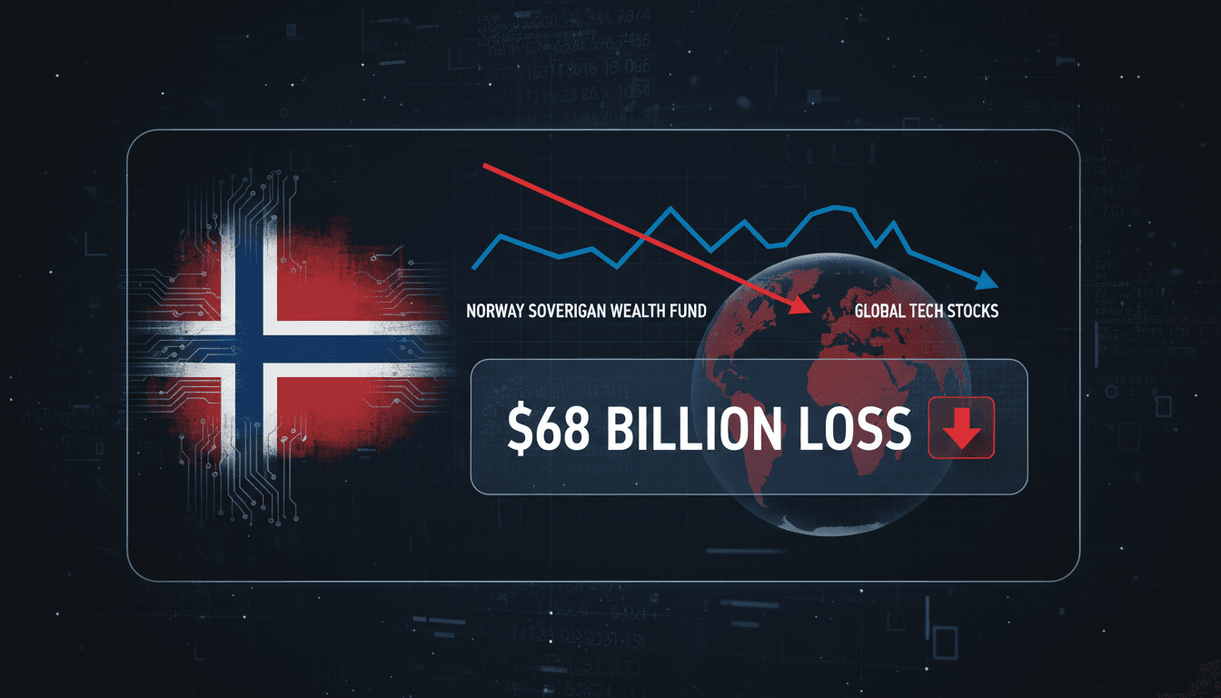 Norway's sovereign wealth fund reports $68 billion loss amid tech stock decline