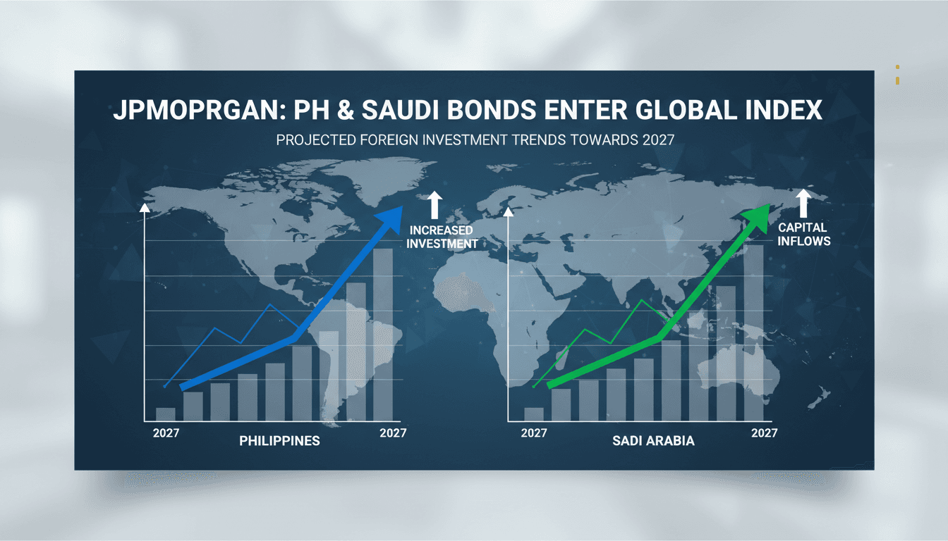 JPMorgan to Include Philippine and Saudi Bonds in Emerging-Market Index by 2027