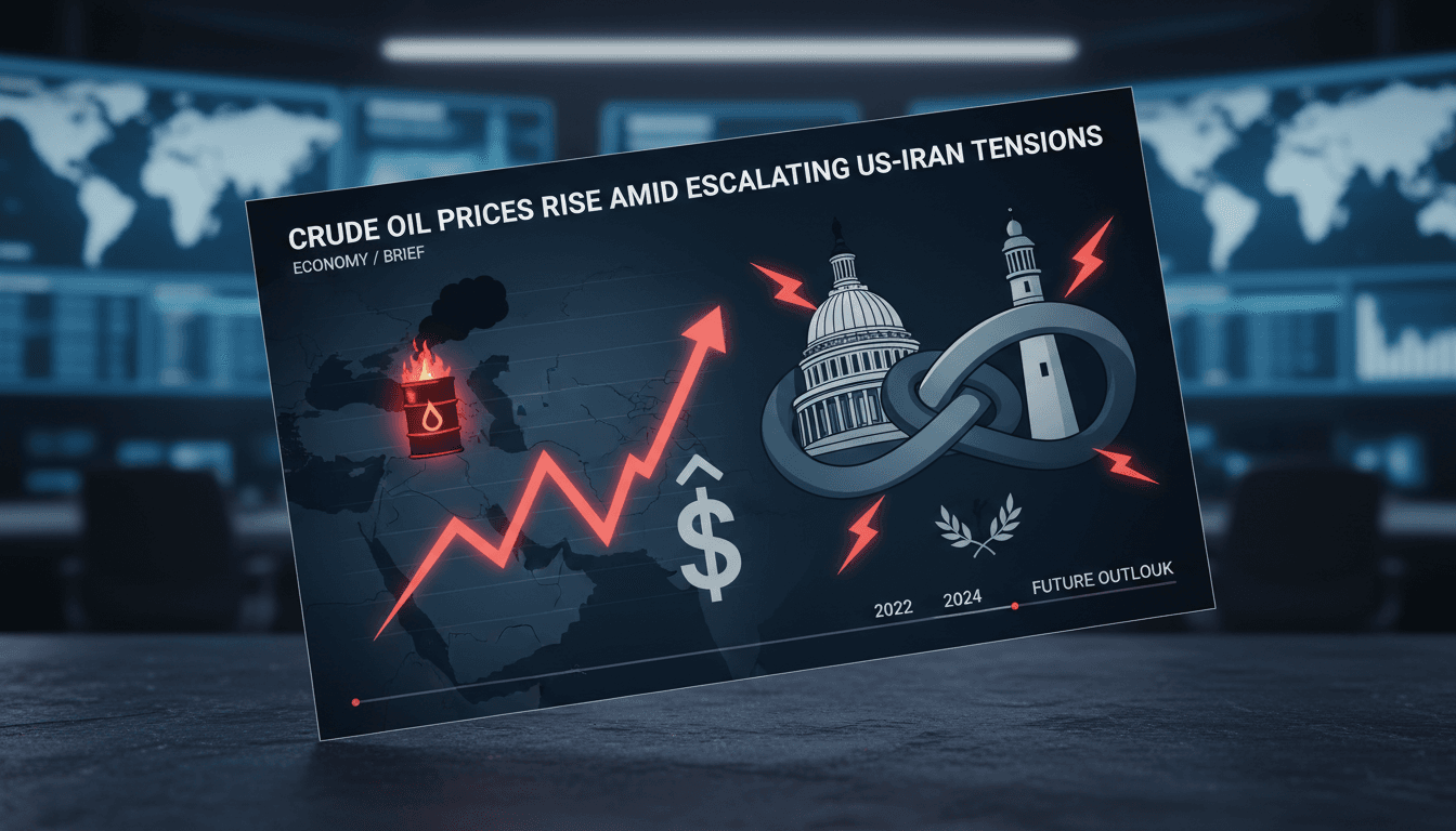 Crude oil prices rise amid escalating US-Iran tensions