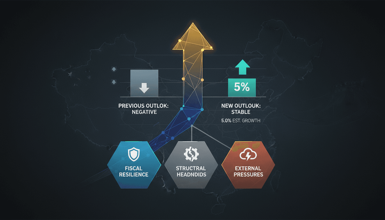 Moody's upgrades China's credit outlook to stable amid economic challenges