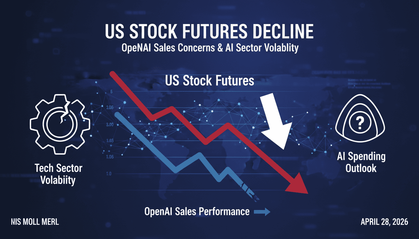 US stock futures decline amid concerns over OpenAI's sales performance