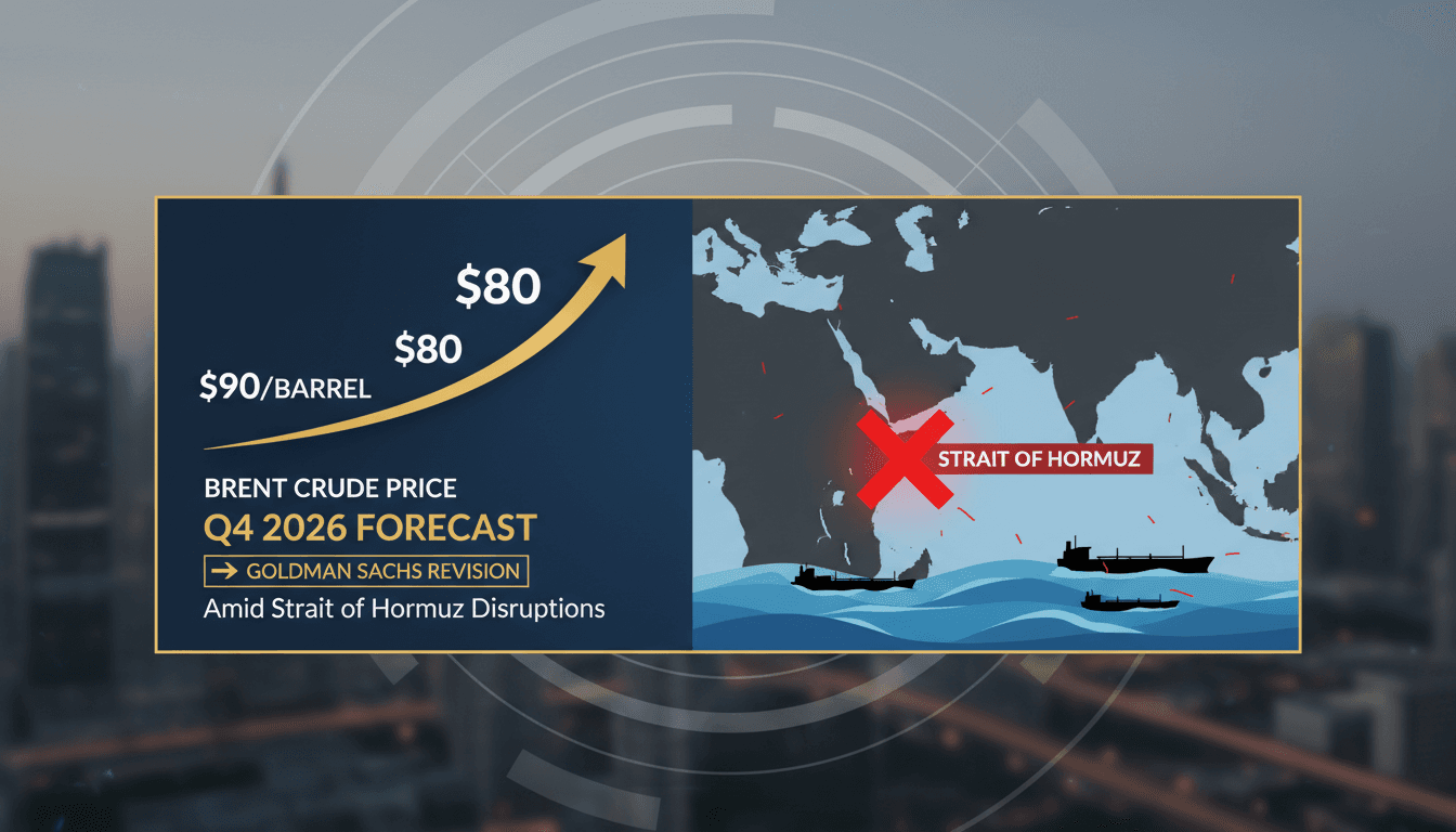 Goldman Sachs Raises Oil Price Forecasts Amid Strait of Hormuz Disruptions