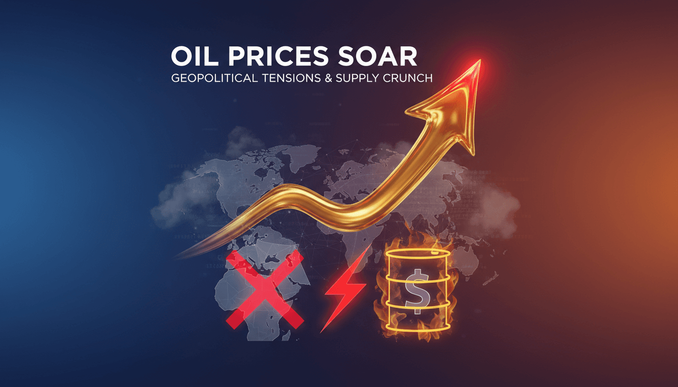 Oil prices rise 3% amid geopolitical tensions and supply constraints