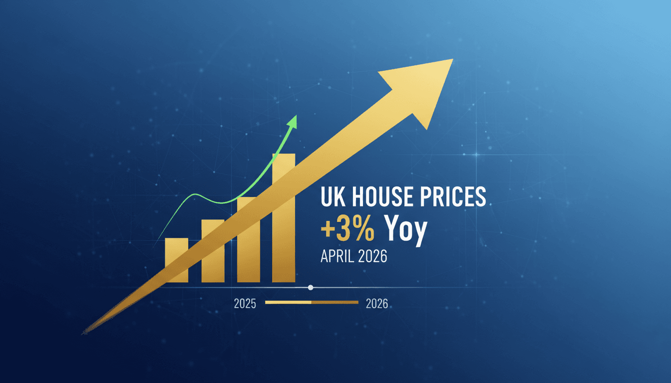 UK house prices rise by 3% year-on-year in April 2026