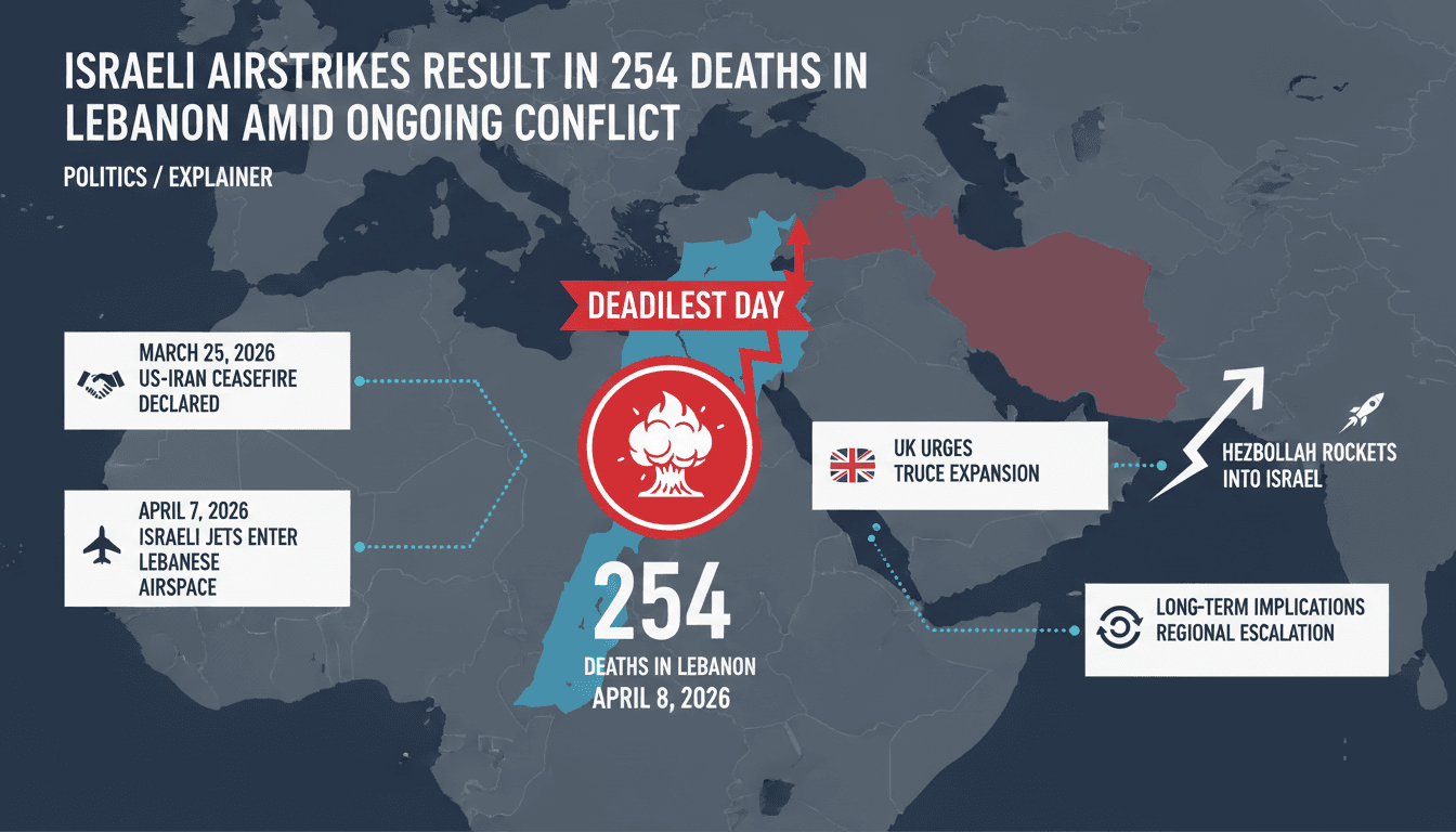 Israeli Airstrikes Result in 254 Deaths in Lebanon Amid Ongoing Conflict