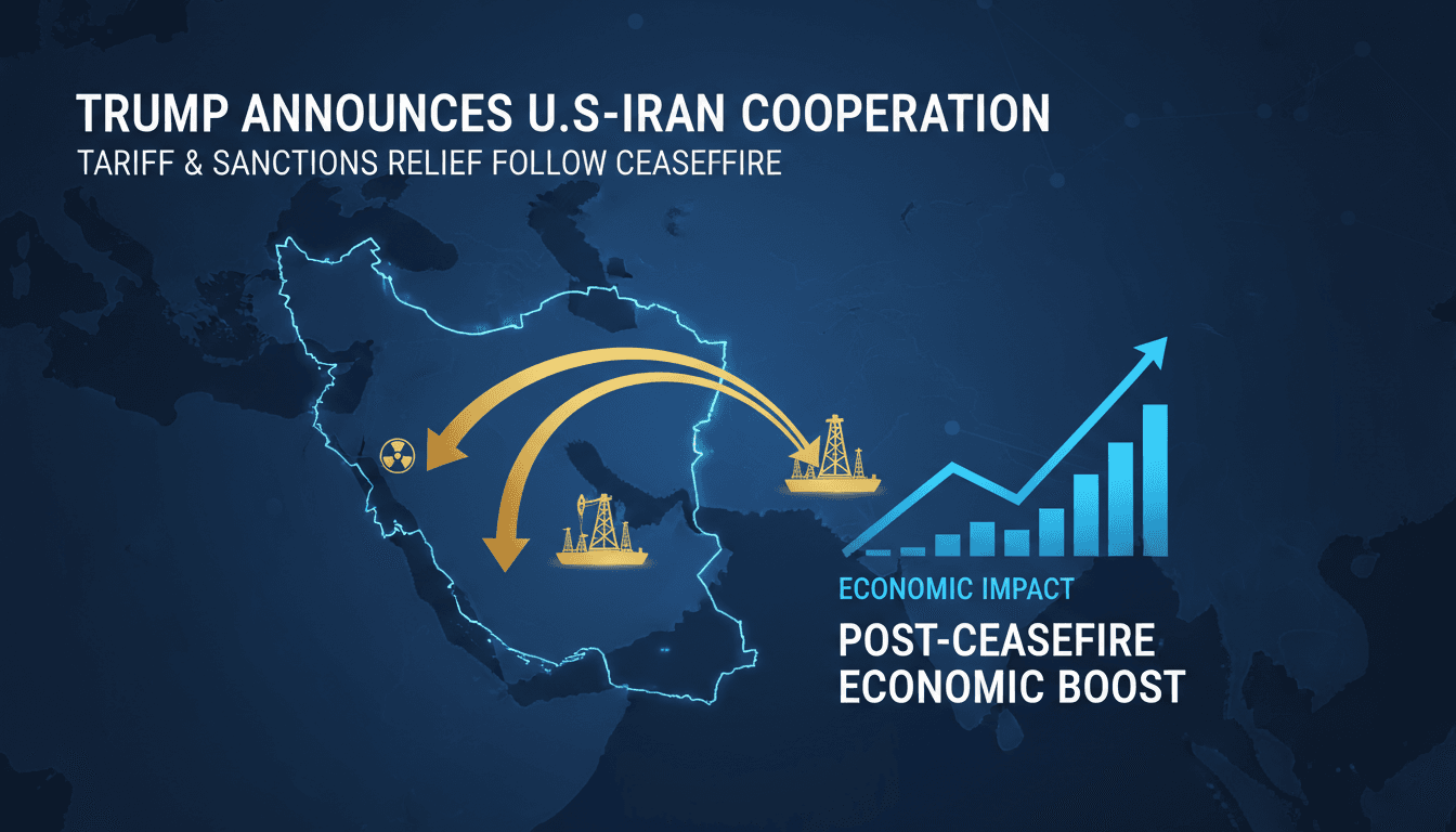 Trump Announces U.S.-Iran Cooperation on Tariff and Sanctions Relief After Ceasefire