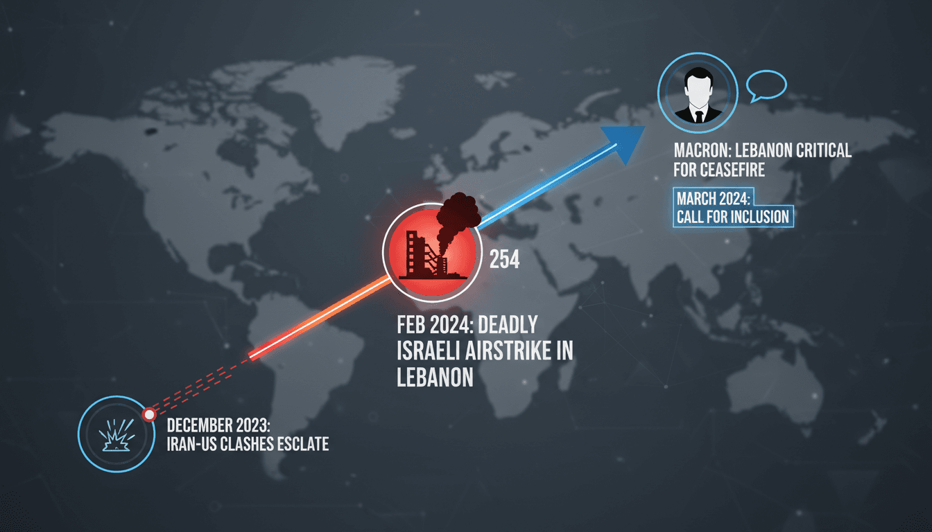 Macron Calls for Lebanon's Inclusion in US-Iran Ceasefire for Credibility