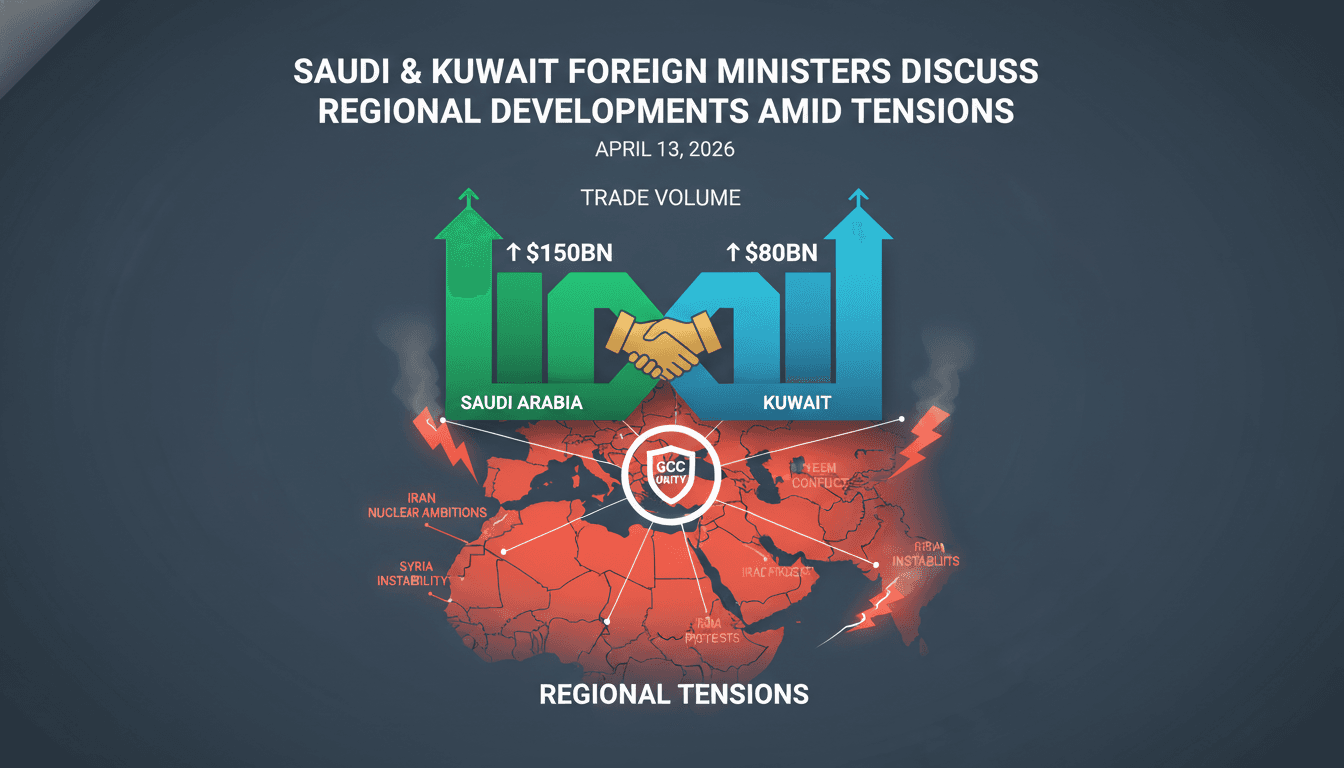 Saudi and Kuwaiti Foreign Ministers Discuss Regional Developments Amid Tensions