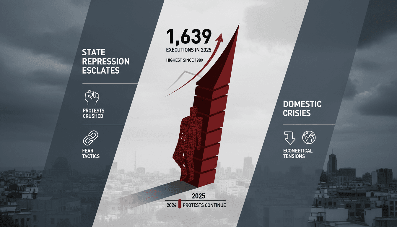 Iran Executes 1,639 Individuals in 2025, Highest Annual Total Since 1989