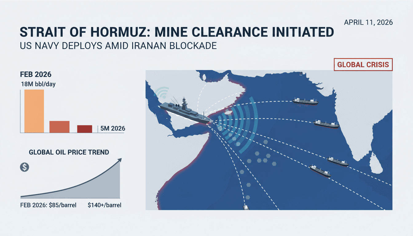 US Initiates Mine Clearance Operations in Strait of Hormuz Amid Ongoing Crisis